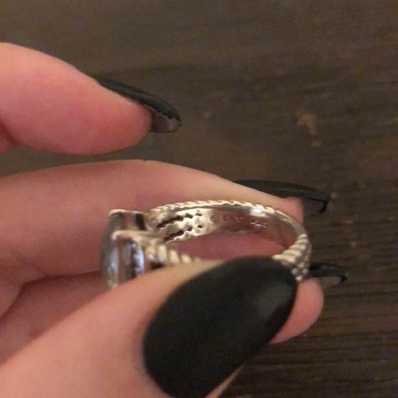 David Yurman Petite Wheaton® Ring with Prasiolite and Diamonds - Picture 3 of 3